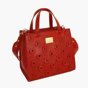 Borsa a mano con tracolla medium Kaori Rossa