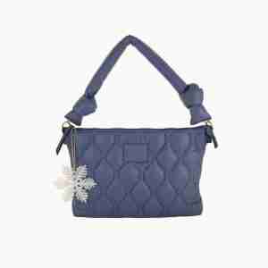 Borsa a mano con manico Pillow Blu