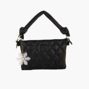 Borsa a mano con manico Pillow Nera